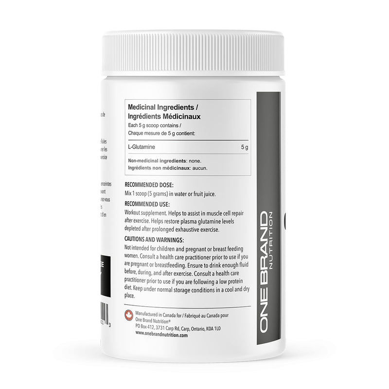 Glutamine 100% Pure Powder (500 g) Vegan | One Brand Nutrition