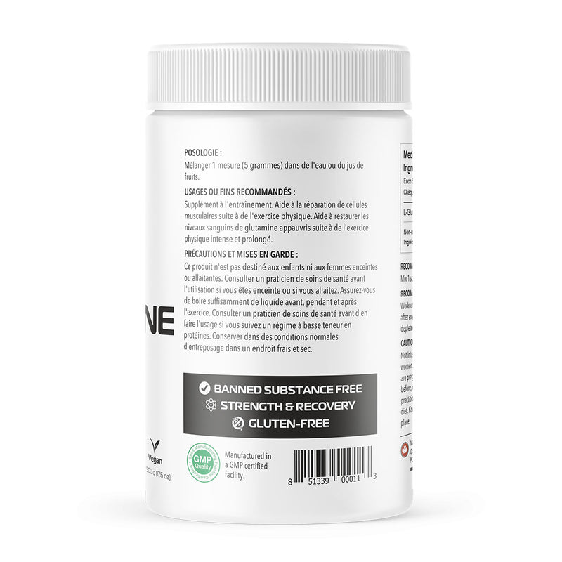 Glutamine 100% Pure Powder (500 g) Vegan | One Brand Nutrition