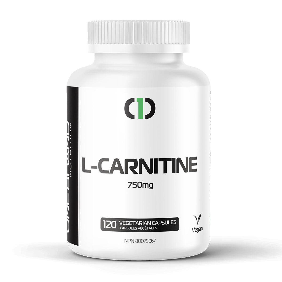 Shop #1Brand L-Carnitine 750 mg (120 Caps) | Onebrandnutrition.ca