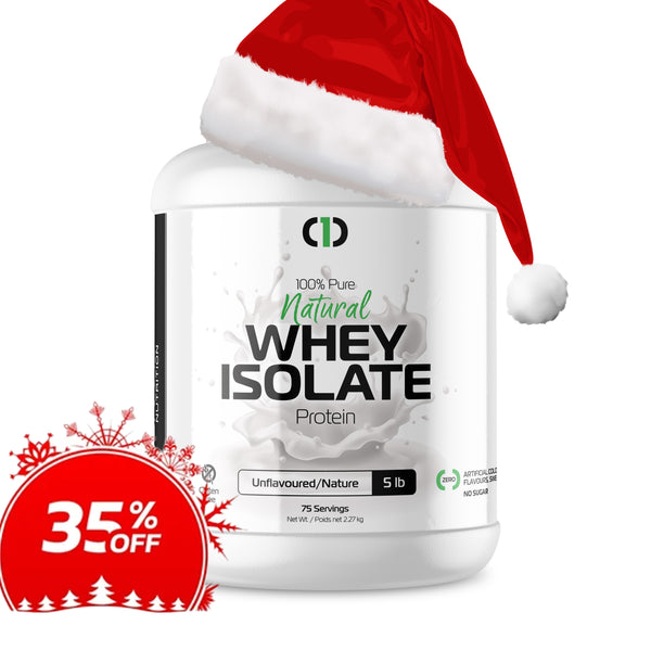 100% Pure Natural Whey ISOLATE Protein (5 lbs) | One Brand Nutrition