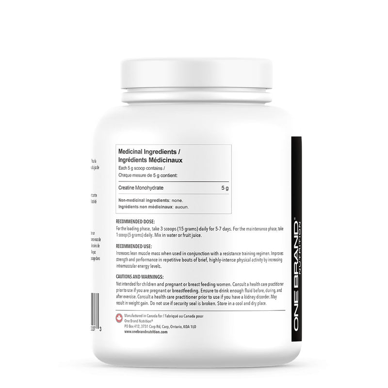 Creatine Monohydrate 100% Pure (1 KG) Vegan | One Brand Nutrition