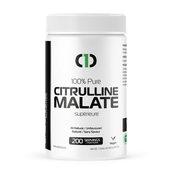 Buy Now! One Brand Nutrition Citrulline Malate (500 g). 2:1 Citrulline Malate (2:1 ratio of citrulline to the organic salt, malate), Gluten-Free & Vegan Sourced Citrulline Malate.