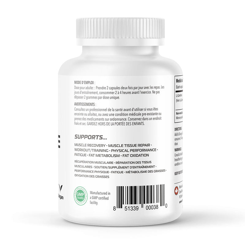 L-Carnitine 750 mg (120 Vcaps) Vegan | One Brand Nutrition