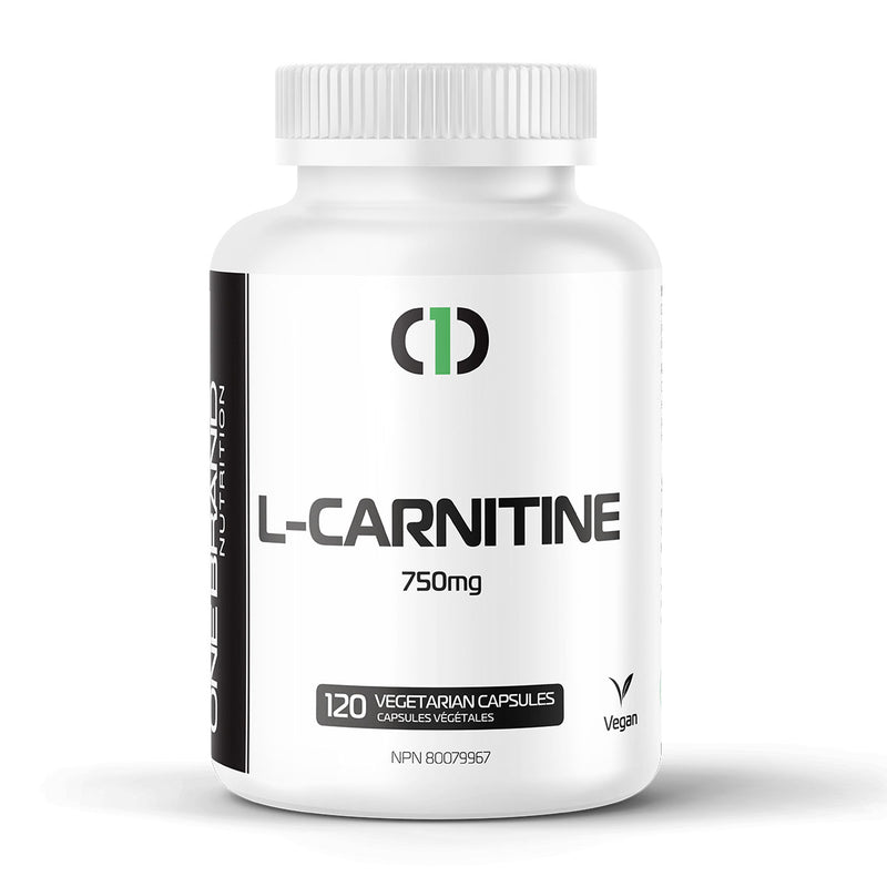 Buy Now! One Brand Nutrition L-Carnitine 750 mg (120 caps).  L-Carnitine Tartrate plays a crucial role in the breakdown of fat in the human body and the ability to use fat as energy.
