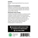 One Brand Nutrition 100% Pure Vegan sourced Glutamine (500 g) french directions of use. One Band Nutrition Glutamine is a pure powder form of the amino acid L-Glutamine.